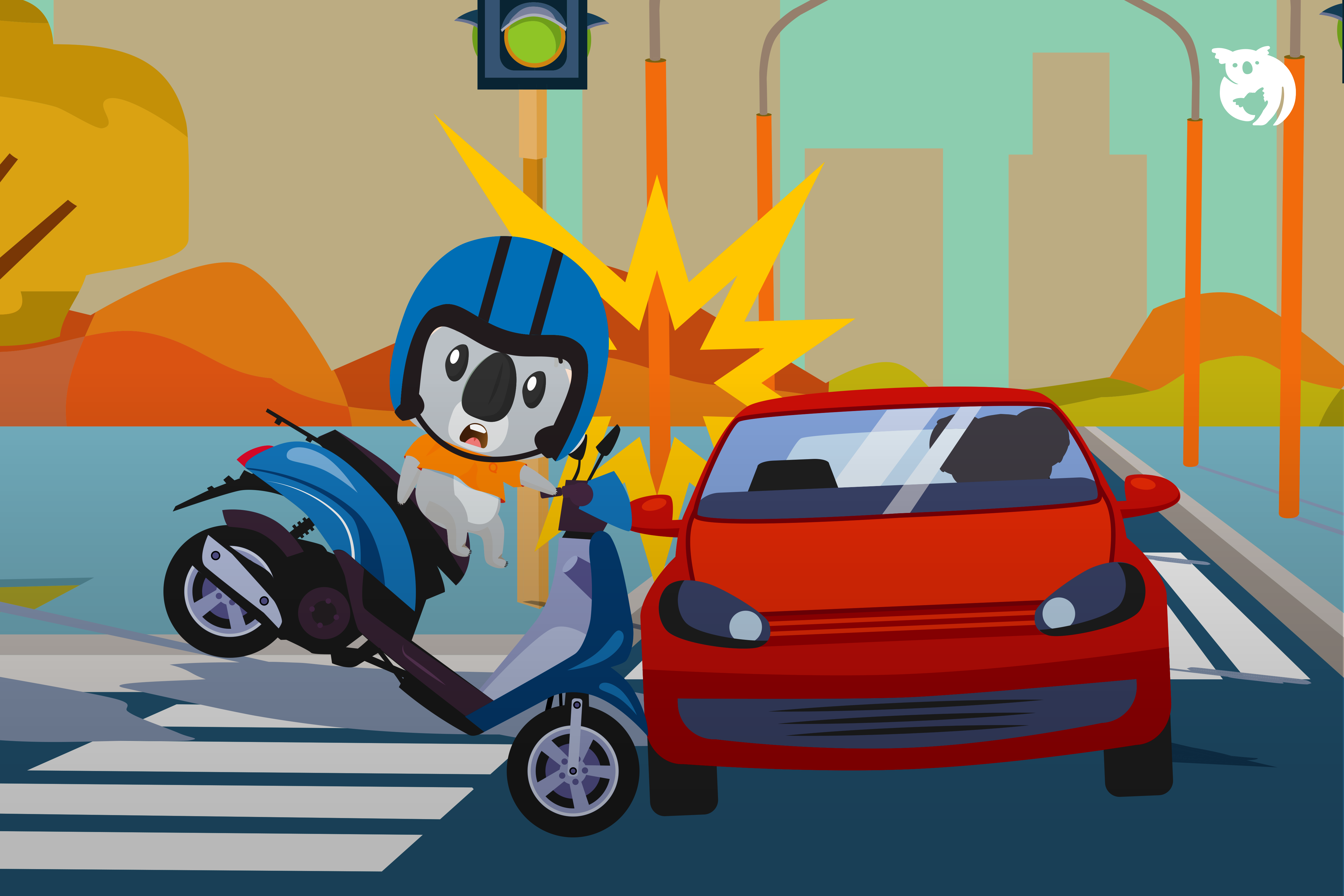 Car & Motorcycle Accident, Whose Fault Is It? - Pesan By Qoala