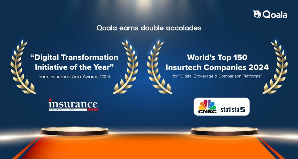 Qoala Honored with the Digital Transformation Initiative of the Year and World’s Top 150 InsurTech Companies 2024